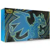 The image shows the front of a Pokemon trading card game box featuring Mega Charizard X. Produktbild-Vorschau