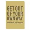 MuchoWow® Mauspad Mousepad Jahrgang - Text - Gelb 18x27 cm Produktbild-Vorschau 1