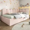 Letto imbottito Sweiko daybed 90x190 cm, divano letto Anteprima dell’immagine prodotto 5