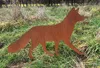 Fuchs gehend 60x32cm zum Stecken Gartenstecker Edelrost Produktbild-Vorschau 4