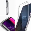 Collage of a clear phone case with a cat design on the back, showing different angles and the phone screen. Produktbild-Vorschau