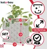 KOTARBAU® Set di 2 vasi da fiori in Vetroceramica smaltata Anteprima dell’immagine prodotto 4