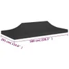 Tetto della tenda 6x3 m nero 270 g/m² Anteprima dell’immagine prodotto 7