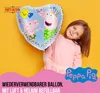 Peppa Wutz Folienballon Herz Ø45cm Peppa Pig und George Produktbild-Vorschau 2