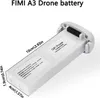 A white drone battery with dimensions labeled. Produktbild-Vorschau