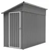 4'x8' Metall-Gartenschuppen, Anbau-Schuppen mit Voir les images du produit 11