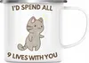 Trendation - Valentinstag Emaille Tasse Geschenk für Ihn Produktbild-Vorschau 1