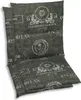 Two chair cushions with a patterned fabric are shown against a white background. Produktbild-Vorschau
