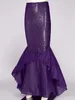 Damen Meerjungfrau Rock Schwanz Gr. XL Kostüm Mermaid Tail Produktbild-Vorschau 1