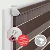 Lichtblick Duo Rollo Klemmfix, ohne Bohren Dunkelbraun, 45 Produktbild-Vorschau 3