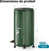 Wiltec Récupérateur eau de pluie pliable 100 litres, Voir les images du produit 3