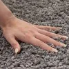 Teppich Wohnzimmer Hochflor Einfarbiges Design Langflor Produktbild-Vorschau 6