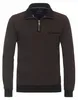 CASAMODA Herren Sweat-Troyer Zipper Regular Baumwolle Braun Produktbild-Vorschau 1