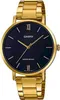 A close-up studio shot of a gold Casio watch with a black dial. Produktbild-Vorschau