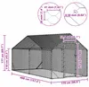 vidaXL Klietka pre kurčatá strieborná 400 x 170 x 177 cm Náhľad obrázku produktu 8