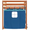 Etagenbett mit Vorhängen Blau 80x200 cm Massivholz Kiefer Produktbild-Vorschau 4