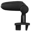 A black car armrest with a storage compartment is shown against a white background. Podgląd zdjęcia produktu