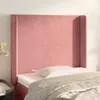 vidaXL Kopfteil mit Ohren Rosa 103x16x118/128 cm Samt - Produktbild-Vorschau 1