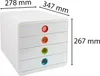 Exacompta Schubladenbox POP-BOX + 4 geschlossenen Laden, Produktbild-Vorschau 3