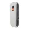 A side view of a white and dark gray mobile phone case with an orange SOS button. Náhled obrázku produktu