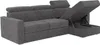 Ecksofa mit Matratze - Ecke wechselbar - Chenillestoff - Produktbild-Vorschau 5