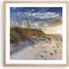 Gerahmtes Poster - Rahmen in heller Eiche - Sand Gras Meer Produktbild-Vorschau 1