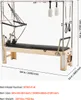 VEVOR Pilates reformer in legno per la palestra di casa, Anteprima dell’immagine prodotto 7