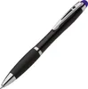 Touchpen Drehkugelschreiber / Farbe: schwarz mit violetten Produktbild-Vorschau 1