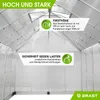 BRAST Gewächshaus Aluminium mit Fundament | 190x190x195cm Produktbild-Vorschau 8