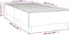 Maison Exclusive - Boxspringbettgestell Weiß 100x200 cm Produktbild-Vorschau 7
