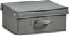 Zeller Boîte de rangement avec couvercle, pliable, gris, 41 Voir les images du produit 4