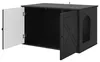 vidaXL Domek dla kota czarny 85 x 55 x 50,5 cm materiał Podgląd zdjęcia produktu 5