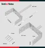 KOTARBAU® U-stĺpik s nastaviteľnou šírkou 0-165 mm na Náhľad obrázku produktu 3