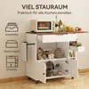 Puluomis Küchenwagen Servierwagen mit erweiterbare Produktbild-Vorschau 2