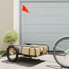 vidaXL Přívěs na kolo černý 135x70x37 cm železo Náhled obrázku produktu 1
