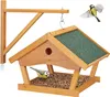 Relaxdays Mangeoire en bois à suspendre, dimensions : 35 x Voir les images du produit 1