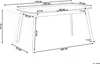 BELIANI Jídelní stůl světlý dub 120/150 x 75 cm 6místný Náhled obrázku produktu 7