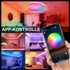 48W Led Deckenleuchte Weiß Smart RGB Dimmbar Deckenlampe Produktbild-Vorschau 3