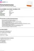 A product information sheet with a small image of the product. Produktbild-Vorschau