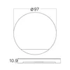 Downlight LED rotondo bianco per scale e gradini – Lampada Anteprima dell’immagine prodotto 3