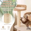 Drapak dla kota z słupkami z sizalu i koszem, 104 cm, Podgląd zdjęcia produktu 3