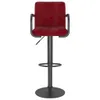 vidaXL Tabouret de bar 2 pcs. Velours rouge vin Voir les images du produit 4