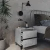 vidaXL Nočné stolíky 2 ks. Betónová sivá 40x35x50 cm Náhľad obrázku produktu 7