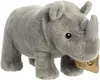 Plüschtier Nashorn, weicher Plüsch, 24 cm, Grau, Aurora Eco Produktbild-Vorschau 3