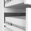 Komoda bílá 120 cm široká se 4 zásuvkami, do ložnice a Náhled obrázku produktu 6