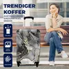 MuchoWow® Koffer Handgepäck Trolley Rollkoffer Kleine Produktbild-Vorschau 2