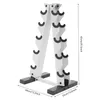 5stupňový stojan na činky A-Frame Stojan na činky do 100 kg Náhled obrázku produktu 2