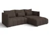 AX LIVING Ecksofa Braun mit Schlaffunktion und Bettkasten Produktbild-Vorschau 2