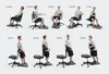 Ergonomická stojacia stolička 6 v 1 – kancelárska stolička Náhľad obrázku produktu 10