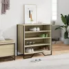 Botník dub sonoma 80x38x78 cm kompozitné drevo Náhľad obrázku produktu 2